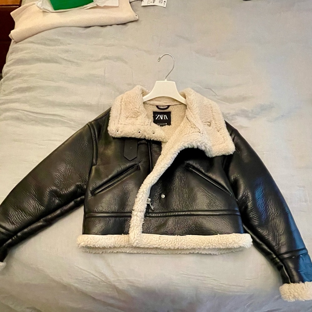 Zara faux Sherpa jacket, never worn